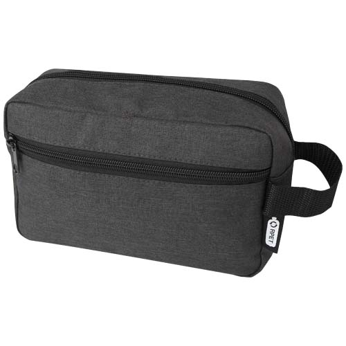 Trousse de toilette publicitaire en RPET 1,5L Ross Mélange anthracite